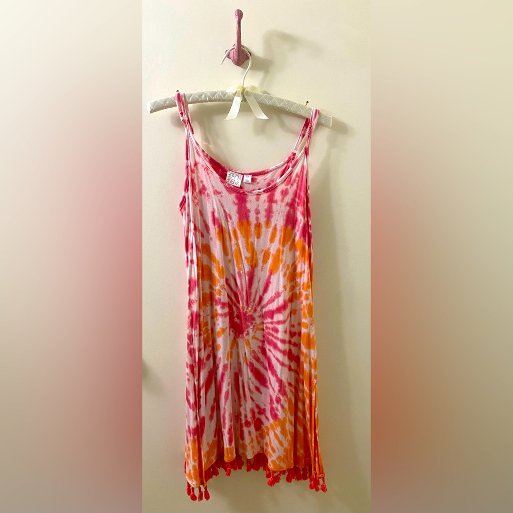 Beach Break Tie-Dye Dress Cover-Up